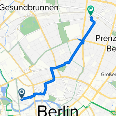 Reinhardtstraße 29C, Berlin nach Gethsemanestraße 11, Berlin