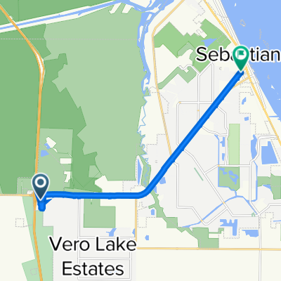 9455 108th Ave, Vero Beach to Louisiana Ave, Sebastian