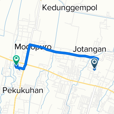 Jalan Raden Wijaya, Kecamatan Mojosari to Jalur Gempol - Mojokerto, Kecamatan Mojosari