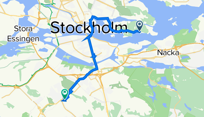 Djurgårdsvägen 224, Stockholm à Bjulevägen 38, Stockholm