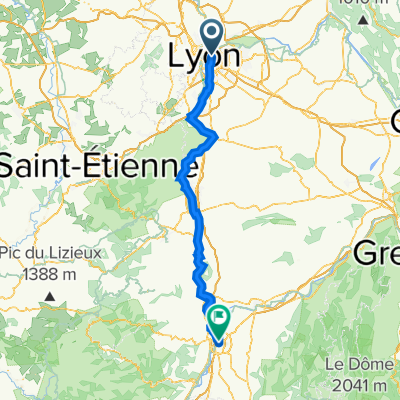 1. Etappe (14.5. - 15.5): Lyon - Valence