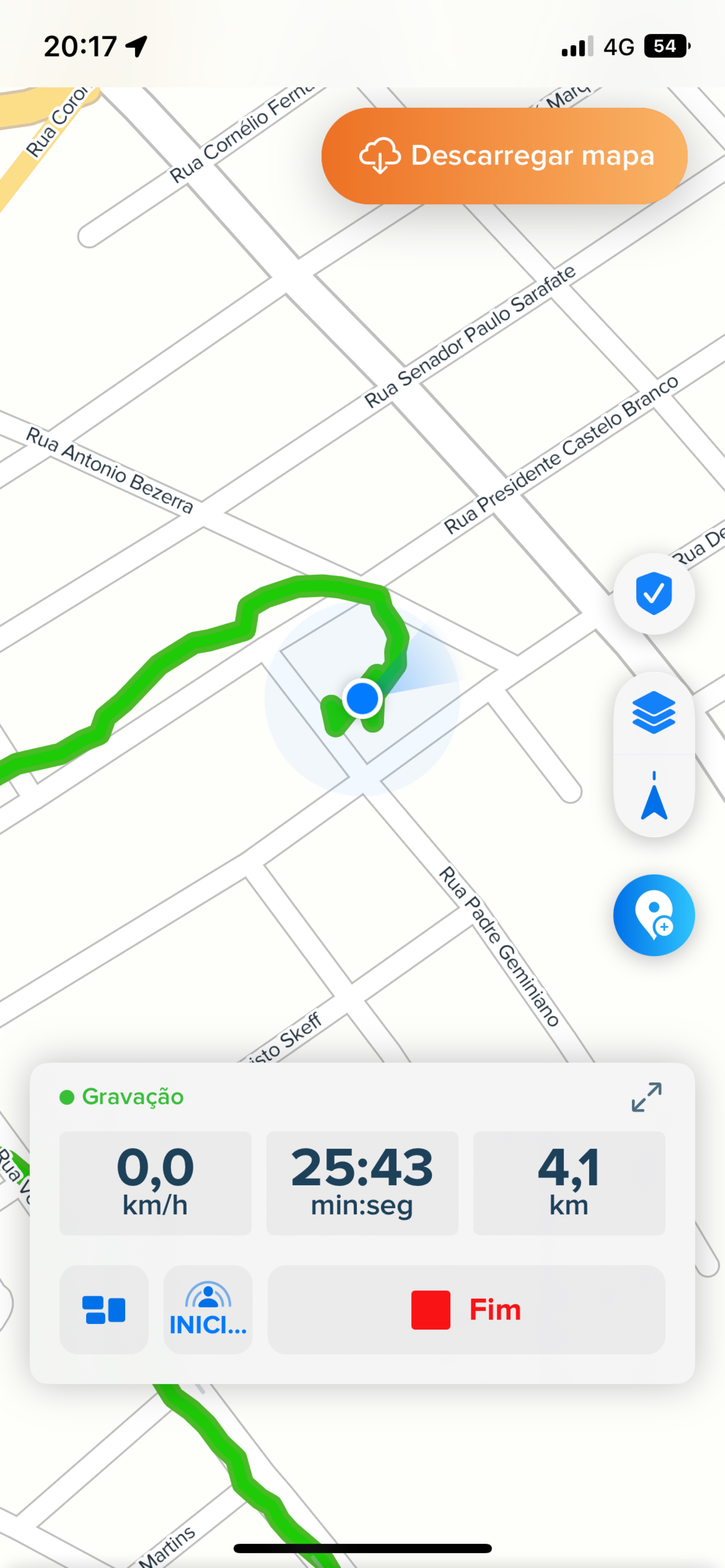 Recovered Route