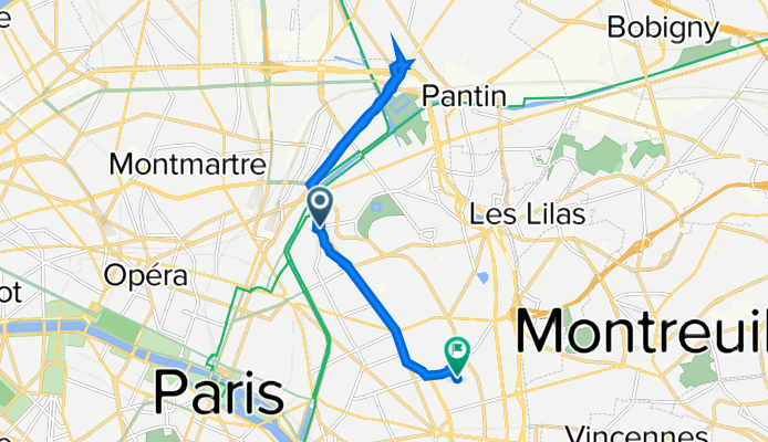 Boulevard de la Villette, Paris à 75 Rue de la Réunion, Paris