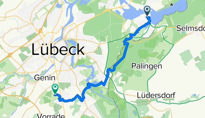 Haler Ort 7, Lübeck nach Vorrader Straße 83, Lübeck