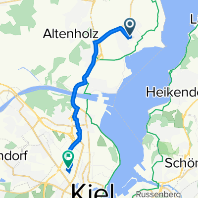 Ringelnatzstraße 35, Kiel nach Grasweg 19, Kiel