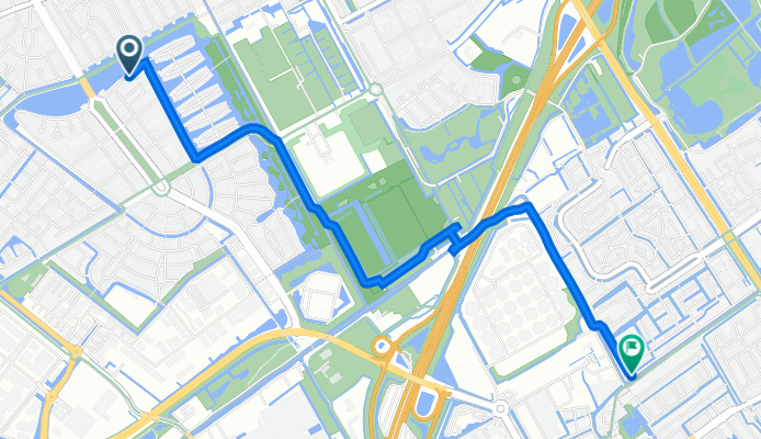 Praagsingel 51, Den Haag naar Sionsweg 1, Rijswijk