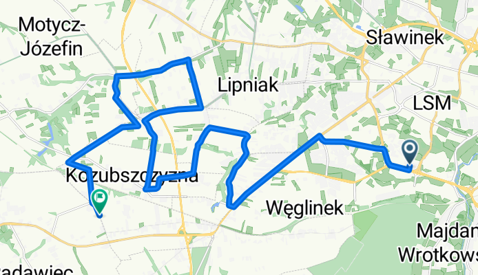 Dom - Wieś (trasa reakreacyjna, górki)