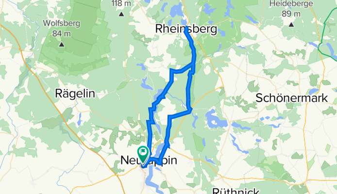 23-Rhin-Radweg von Neu-Ruppin nach Rheinsberg