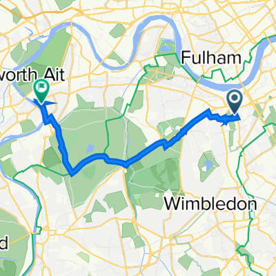 88 Garratt Lane, London to 4–6 Petersham Road, Richmond