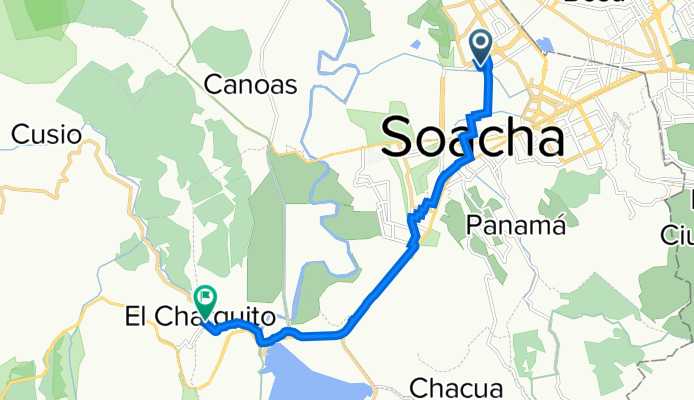De Calle 15 20 -151, Soacha a El Colegio - El Charquito