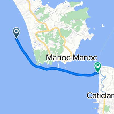 11.946° N 121.928° W to 11.937° N 121.950° W