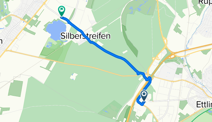 Rudolf-Plank-Straße 29, Ettlingen nach Herrenalber Straße, Rheinstetten