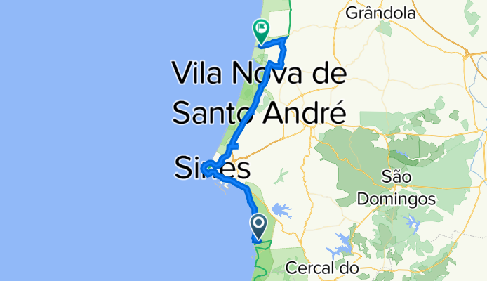 Porto Covo, Porto Covo nach Estrada Praia de Melides 165–179, Melides