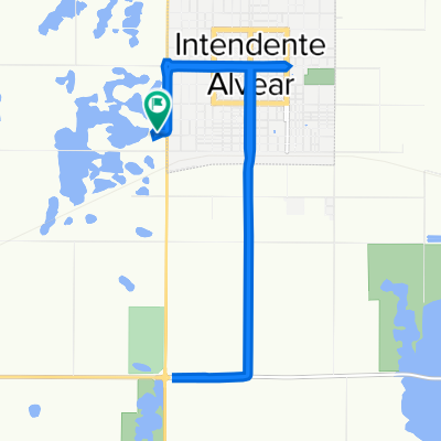 De Ruta Provincial 1 22, Intendente Alvear a Ruta Provincial 1 22, Intendente Alvear