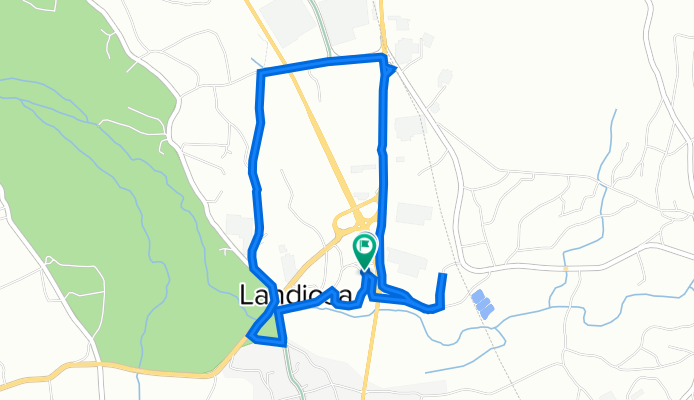 Rua da Landiosa 47, Aguada de Baixo to Rua da Landiosa 47, Aguada de Baixo