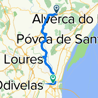 Rua Prof Dr Pedro Bettencourt Raposo 6, Bucelas to Rua Pe Filinto Ramalho 84–98, Sacavém