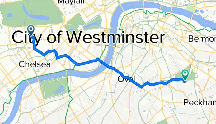 Holy Trinity Church House, Brompton Road, London to Andoversford Court, Bibury Close, London