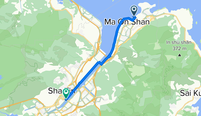 烏溪沙, 馬鞍山 to 沙燕橋 Sand Martin Bridge, 沙田