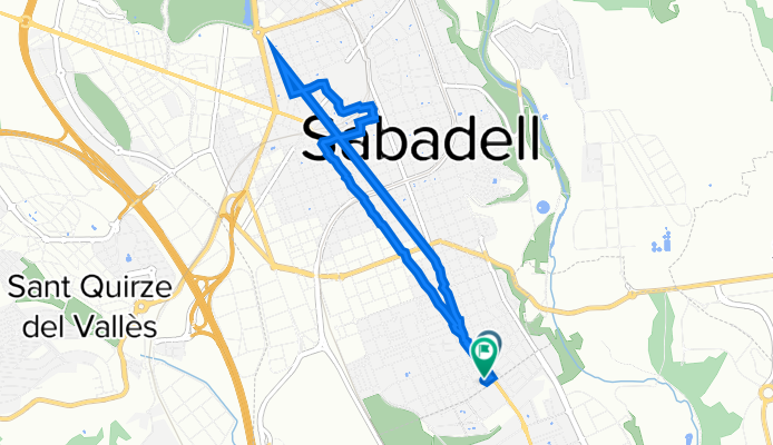 Carretera de Barcelona 654, Sabadell to Carrer de Vasco da Gama 24B, Sabadell