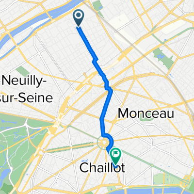 84 Rue Rivay, Levallois-Perret à 41 Avenue Marceau, Paris