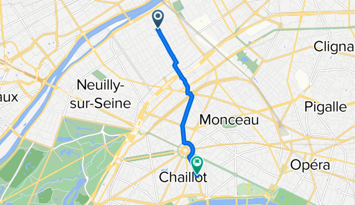 84 Rue Rivay, Levallois-Perret à 41 Avenue Marceau, Paris