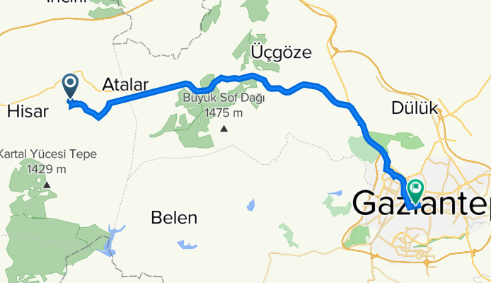 İsimsiz Yol to Ahmet Apaydın Caddesi 7