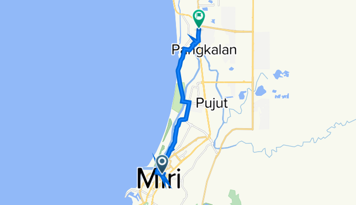 Jalan Brooke, Miri to Lutong–Kuala Baram Road, Lutong
