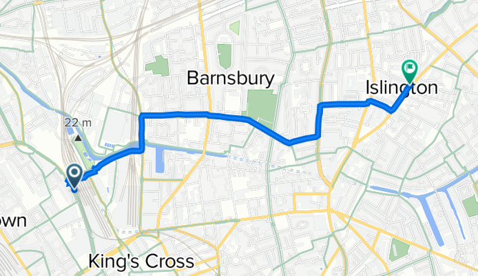 Cycleway 6, London to Belmont, Cross St, London