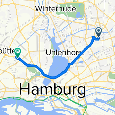 Beimoorstraße 33, Hamburg nach Schäferkampsallee 29, Hamburg