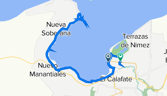Avenida Costanera Néstor Kirchner,  a Avenida Leandro N. Alem, El Calafate