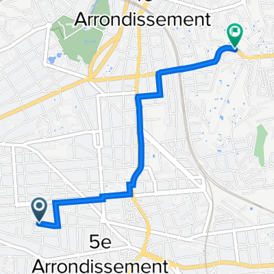 88 Rue Benoît Malon, Marseille to Résidence Decanis, 28 Avenue de St-Barnabé, Marseille