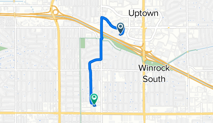 6240 Indian School Rd NE, Albuquerque to 6001 Lomas Blvd NE, Albuquerque