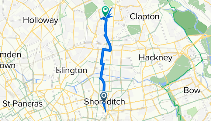 132 Curtain Road, London to 20 Oldfield Road, London
