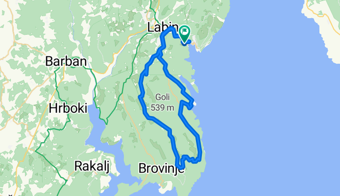 Rabac-Skitača-Drenje-Sveta Marina-Labin-Rabac