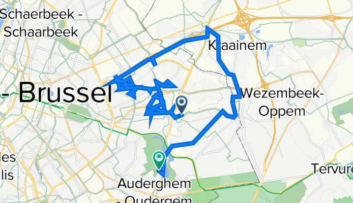 Chaussée de Stockel 57, Woluwe-Saint-Lambert/Sint-Lambrechts-Woluwe à Clos Albert Crommelynck 39, Auderghem/Oudergem
