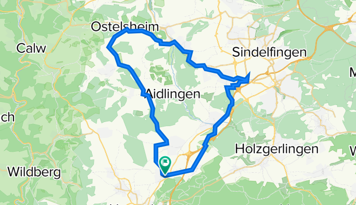Nufringen, Gärtringen, Deufringen, Ostelsheim, Dätzingen, Döffingen, Darmsheim, Sindelfingen, Böblingen, Ehningen, Rohrau, Nufringen
