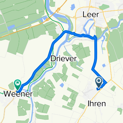 Folmhuser Straße 30, Westoverledingen nach Neue Straße 26, Weener
