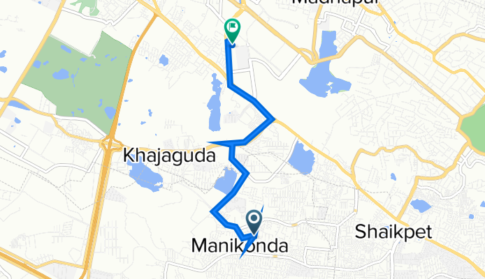 Puppalguda, Hyderabad to Raidurgam, Hyderabad
