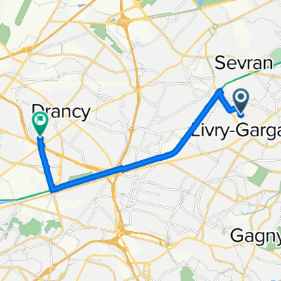 9 Allée Mac-Mahon, Livry-Gargan à 126 Rue Roger Salengro, Drancy