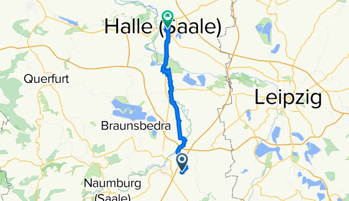 Alte Straße 10, Lützen nach Delitzscher Straße, Halle (Saale)