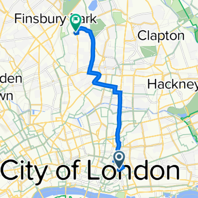 25–73 Harrow Pl, London to Elizabeth House, 2 Hurlock St, London