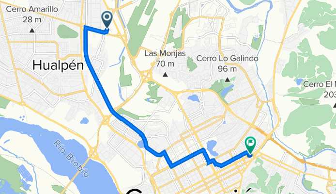 Américo Vespucio 745, Talcahuano a Avenida Los Carrera 2189, Concepción