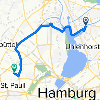 Hans-Henny-Jahnn-Weg 29, Hamburg nach Stresemannstraße 48–54, Hamburg