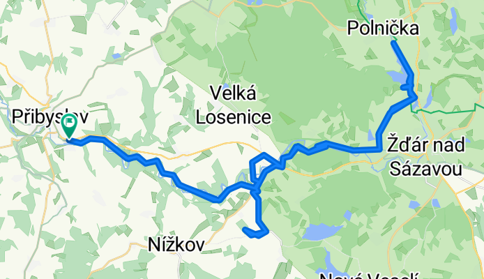 Přibyslavská cyklostezka, rozhledna a Žďár