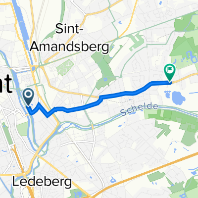 Ferdinand Lousbergskaai 37, Gent naar Dendermondesteenweg 264, Destelbergen