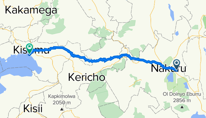 Nakuru to Dunga