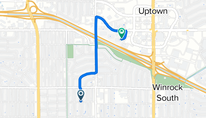 1601 Cardenas Dr NE, Albuquerque to 6240 Indian School Rd NE, Albuquerque