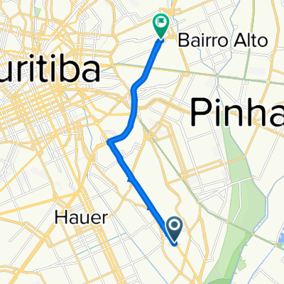 Avenida Comendador Franco, Curitiba a Rua Dante Angelote, 99, Curitiba