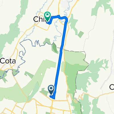 Carrera 54D 187-98, Bogotá to Calle 12 2-81, Chía