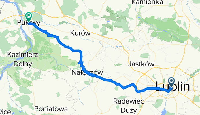 Lublin do Puławy- Etap 1